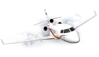 Dassault Falcon 7X In the sky