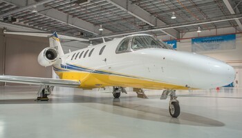 Cessna Citation CJ4 In Hangar