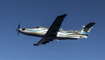 Pilatus PC-12 NG In the sky